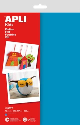 APLI - Feltro giallo A4 10 fogli A4 blu - Loisirs Créatifs Amazon Italie à 5.51€