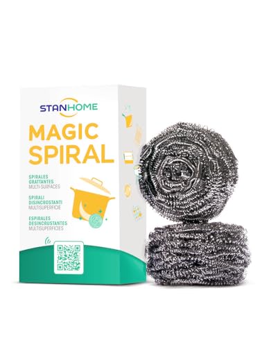 Éponge Magic Spiral Stanhome- Éponge à récurer en acier. - Bricolage & Outils Amazon France à 3.00€