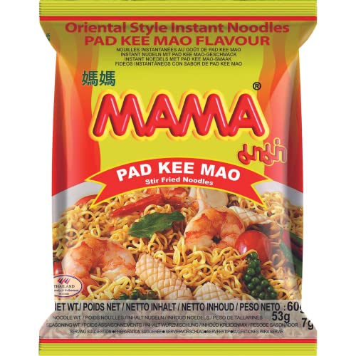MAMA Nouilles instantanées Pad Kee Mao (1 x 60 g) - Épicerie Amazon France à 1.98€