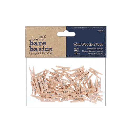 docrafts Papermania PM174604 Mini-Wäscheklammern aus Holz... - Maison & Cuisine en promo à 3.53€