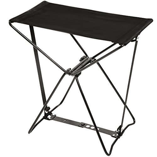 Bo-Camp - Tabouret portable - Compact - Acier - Noir - Maison & Cuisine Amazon France à 8.96€