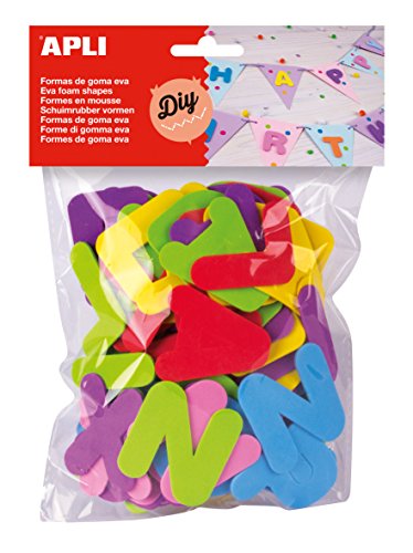 Apli 218102 - Buchstabem Eva-Gummi - 104 Stück - Amazon Allemagne à 4.49€