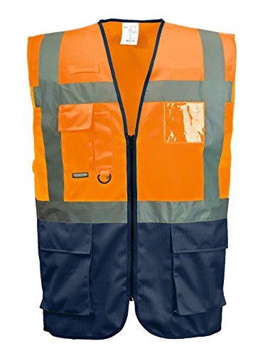 Portwest C476 Gilet Executive Varsavia, Arancione/Navy, XXXL - Santé & Bien-être en promo à 9.90€