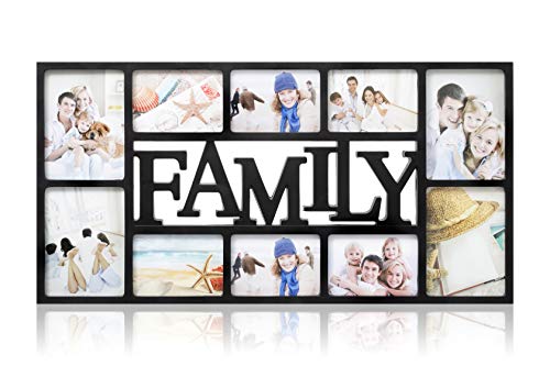 ARPAN Family-Marco 10 Fotos, Negro, L71 x D36 x H3 Cm - Maison & Cuisine Amazon Espagne à 32.93€