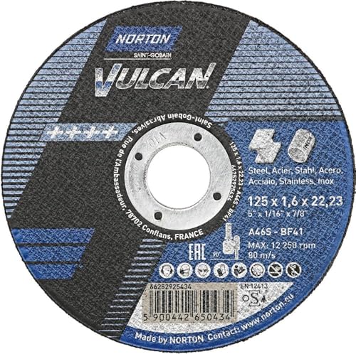 Norton – Disque Coupe Meuleuse métal INOX diamètre 125 x... - Bricolage & Outils Amazon France à 2.29€