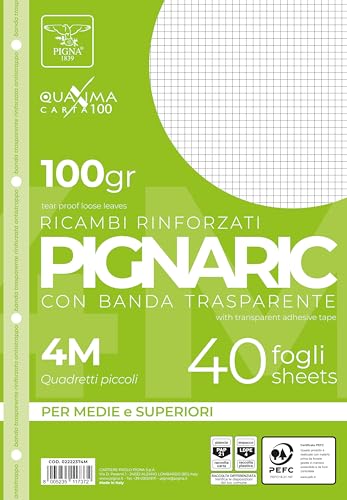 Pigna, Packung mit 40 4-Loch, Ablage, verstärkter... - Nouvelle promo Amazon à 2.00€