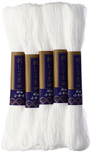 Sashiko thread 40m col.1 5pcs - Loisirs Créatifs Amazon France à 15.23€