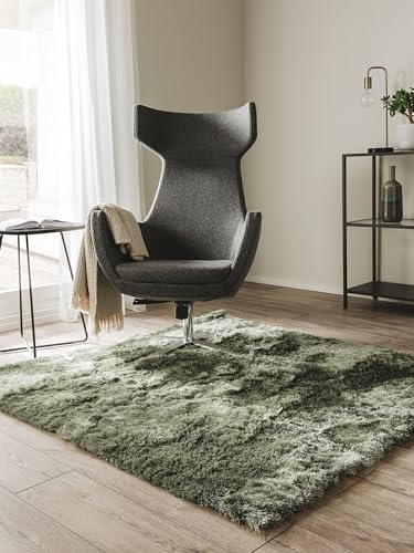 benuta Nest Whisper Deep-Pile Rug, Green, 150 x 150 cm... - Maison & Cuisine Amazon Royaume-Uni à 25.82€