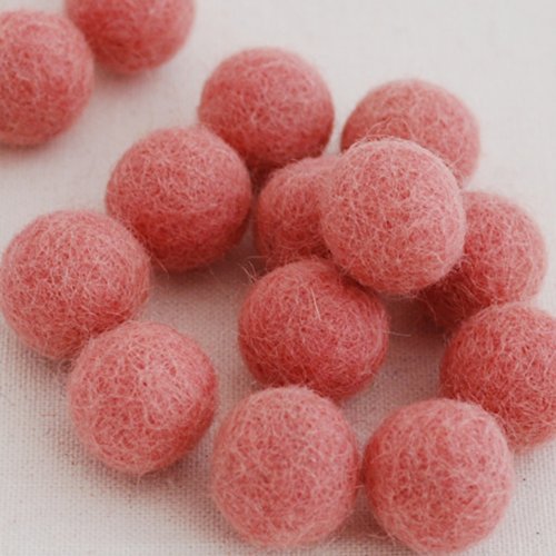 100% Wool Felt Balls - 1.5cm - 10 Felt Balls - Dusty Rose... - Sports & Fitness Amazon Royaume-Uni à 1.65€