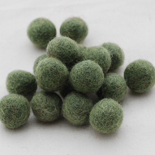 100% Wool Felt Balls - 1.5cm - 10 Felt Balls - Pistachio... - Loisirs Créatifs en promo à 1.65€