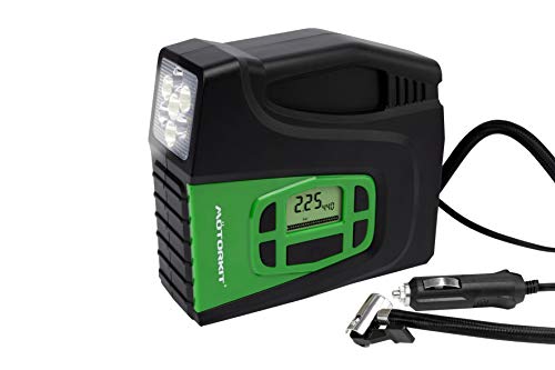 Motorkit Compresseur d'air avec Lumiere LED 120W, 12V... - Auto & Moto en promo à 22.96€