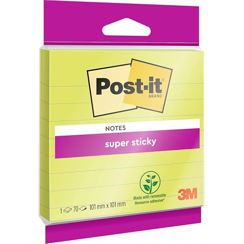 Post-it Super Sticky Large Notes, Lined, 70 Sheets, 1 Pad... - High-Tech & Électronique Amazon Royaume-Uni à 2.00€