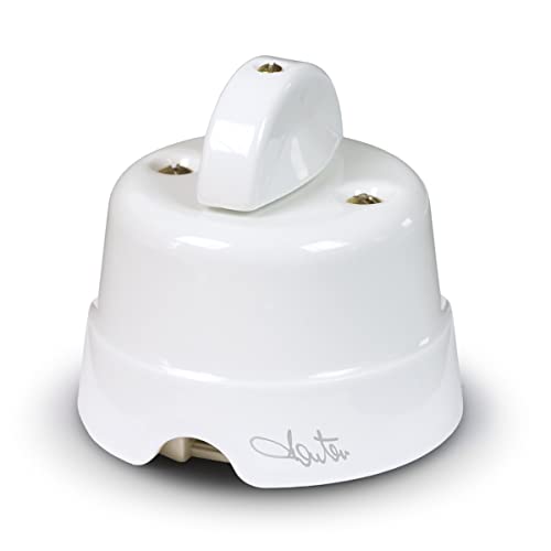 FANTON 84001 Interruptor de pared 10AX 250V soporte cerámico - Amazon Espagne à 25.49€