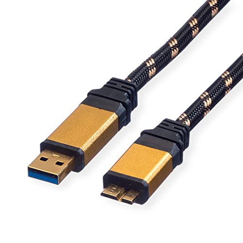 Roline Cable GOLD USB 3.0, USB A - Micro b macho/macho 0,8m - High-Tech & Électronique Amazon Espagne à 16.42€
