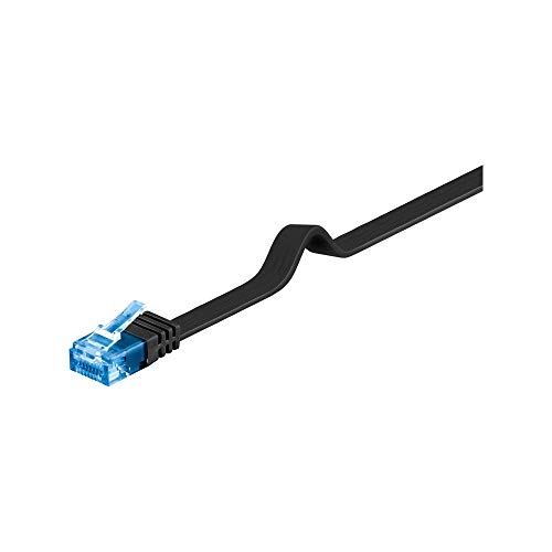 Goobay 96334 CAT 6A Cavo Piatto Pach, Rete, U/UTP, Nero, 3... - Pet Supplies Amazon Italy à 2.46€
