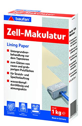 Baufan Zell Makulatur pour lisser les surfaces de plâtre... en promo à 4,99€ (-46%) sur Amazon FR