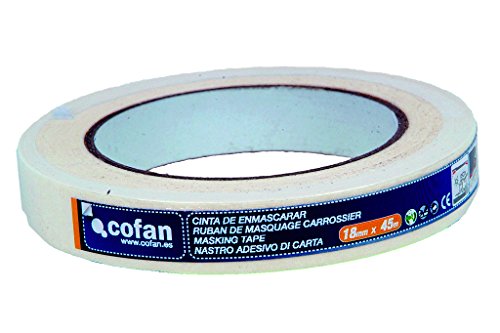 Cofan 10390015 Cinta de carrocero, 18 mm x 45 m - Auto & Moto Amazon Espagne à 1.58€