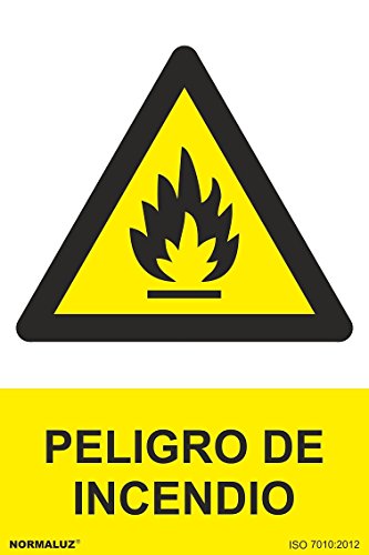 SEÑAL PVC PELIGRO INCENDIO 21X30 CM - Fournitures Bureau Amazon Espagne à 1.83€