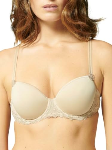 Simone Perele Maglietta da Donna con Reggiseno, Beige, C - Mode & Vêtements Amazon Italie à 38.66€