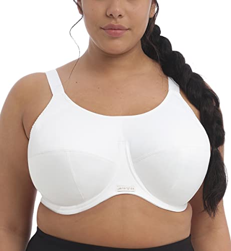Elomi - Reggiseno Sportivo - Donna, White, 7J - Nouvelle promo Amazon à 65.39€