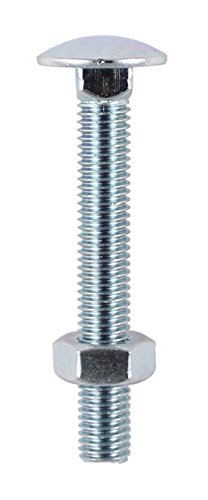 TIMCO BZP Carriage Bolt and Hex Nut - M8 x 130 - Zinc... - Maison & Cuisine en promo à 2.25€