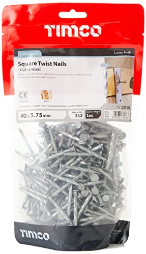 TIMco GST40B 1 kg-carré torsadé galvanisé - Auto & Moto Amazon France à 8.20€