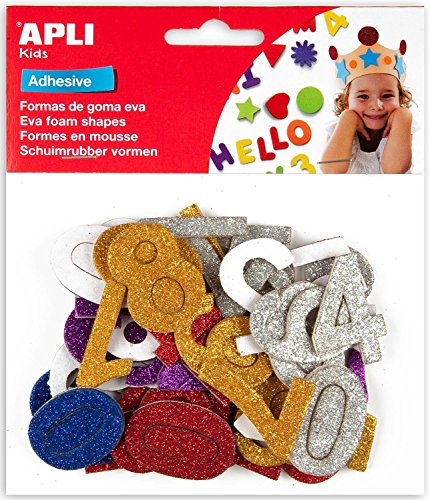 APLI 13486 - Sachet de 50 chiffres en mousse adhésive à... - Jouets & Jeux en promo à 4.37€