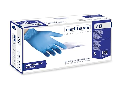 Reflexx R70/M Powder Free Nitrile Gloves, Medium, Light... - Maison & Cuisine Amazon Royaume-Uni à 5.08€