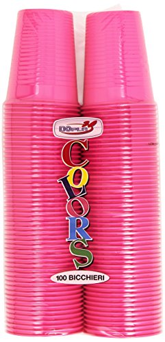 Colors - Bichieri, In Plastica, 100 Bicchieri - Épicerie Amazon Italie à 2.21€
