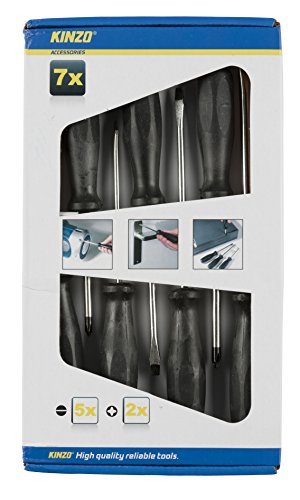 Kinzo Schraubendreher Set (7 Stück), 1 Stück, 871125249352 - DIY & Tools Amazon Germany à 4.49€
