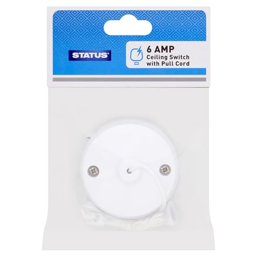 STATUS Ceiling Switch | White 6A 2 Way Pull Cord Light... - Home & Kitchen Amazon UK à 2.50€