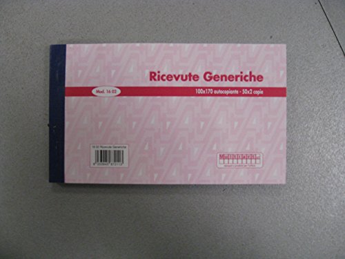 RICEVUTE GENERICHE 2 COPIE MOD. 1602 - Fournitures Bureau Amazon Italie à 1.90€