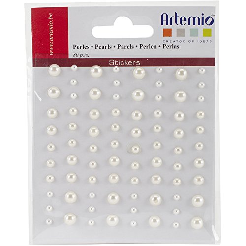 Artemio – Adhésive – 80 Strass Perles Ivoire, Blanc en promo à 2,87€ (-54%) sur Amazon FR