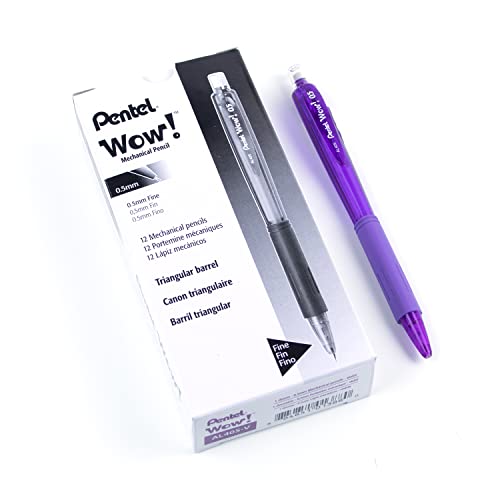 Pentel Wow AL405V Lot de 12 porte-mines 0,5 mm Violet - Fournitures Bureau Amazon France à 22.74€