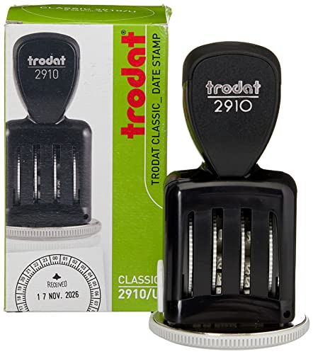 Trodat 2910 - Timbro auto-inchiostrante con datario, linea... - Auto & Motorcycle Amazon Italy à 6.76€