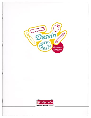 Calligraphe 18154C Un Cahier de Dessin Agrafé Incolore (une... - Loisirs Créatifs Amazon France à 2.14€