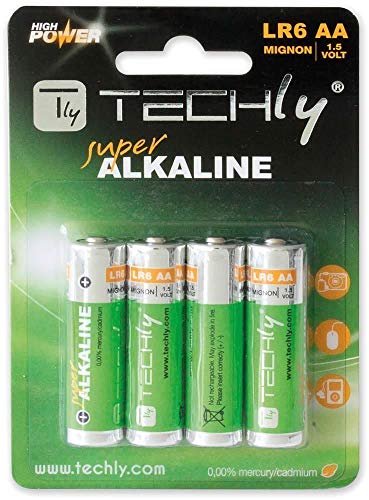 Techly IBT-KAL-LR06T Lot de 4 Piles alcalines AA, LR06, 1,5... en promo à 6,92€ (-59%) sur Amazon FR