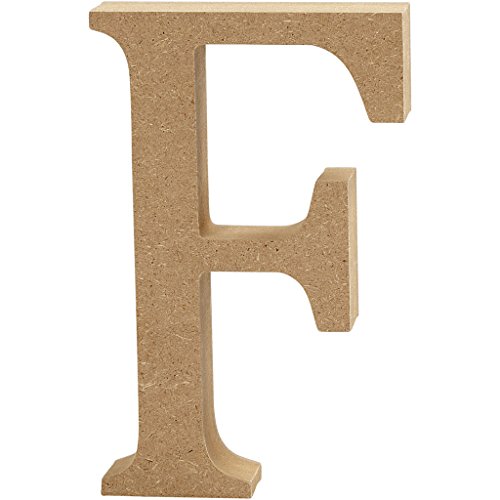 Creativ "F" MDF Buchstabe, braun, 13 x 2 cm - Maison & Cuisine Amazon Allemagne à 3.73€