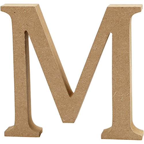 Lettera, H: 13 cm, Spessore 2 cm, MDF, M, 1pc - Loisirs Créatifs Amazon Italie à 7.43€