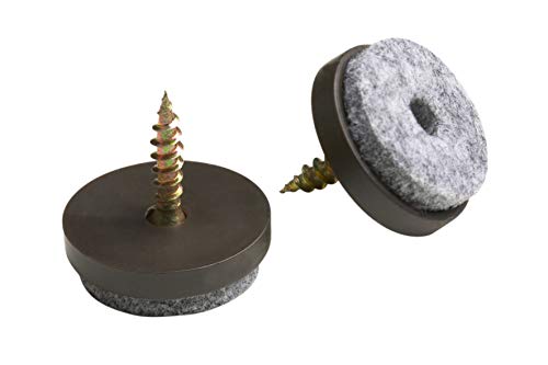 Meister Felt Glider with screw, Ø 30 mm, brown, 20 pieces... - Maison & Cuisine Amazon Royaume-Uni à 4.55€