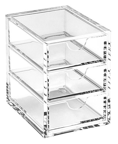 OSCO Clear Acrylic 3 Drawer Chest Organiser, Desktop... - Home & Kitchen Amazon UK à 4.99€