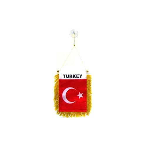 AZ FLAG - Turkey Mini Banner - 6'' x 4'' - 100% Polyester... - Auto & Moto Amazon Royaume-Uni à 2.21€