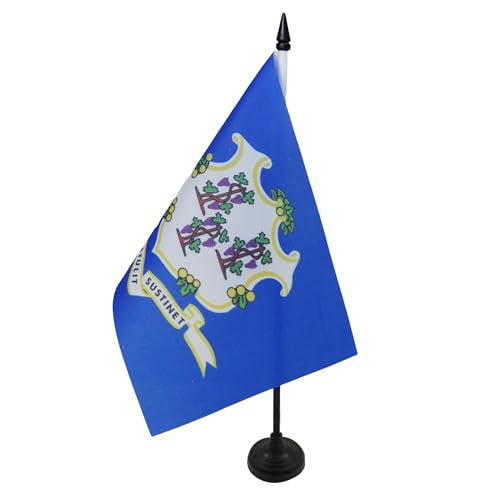 AZ FLAG - Drapeau De Table Connecticut 21x14 cm - Petit... - Maison & Cuisine Amazon France à 4.95€