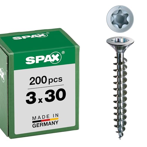 SPAX Lot de 200 vis universelles, 3,0 x 30 mm, T-STAR Plus... - Sports & Fitness Amazon France à 7.14€