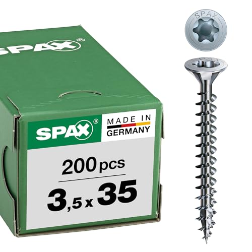 SPAX Lot de 200 vis universelles, 3,5 x 35 mm, T-STAR Plus... en promo à 6,99€ (-50%) sur Amazon FR