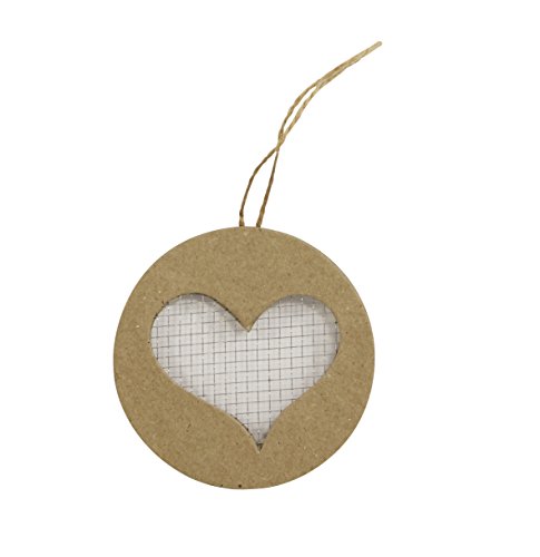 Décopatch AC380O - Un lot de 4 cœurs grillagés à suspendre... - Jardin & Extérieur en promo à 2.89€