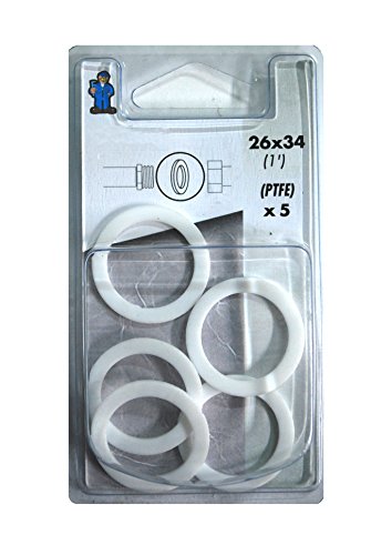Boutt 1381844 PTFE26 - Set di 5 guarnizioni PTFE, 26 x 34 - Nouvelle promo Amazon à 3.86€