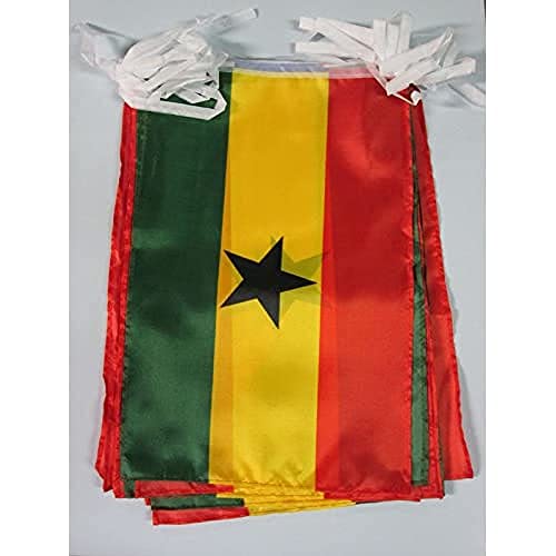 AZ FLAG Guirnalda 12 Metros 20 Banderas de Ghana 45x30cm... - Fournitures Bureau Amazon Espagne à 15.56€