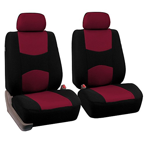 FH GROUP Seat Protector Set Front, Burgundy - Bon plan à 5.54€
