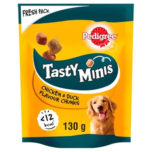 Pedigree Tasty Bites Dog Treats Chewy Cubes with Chicken... - Animalerie Amazon Royaume-Uni à 1.65€